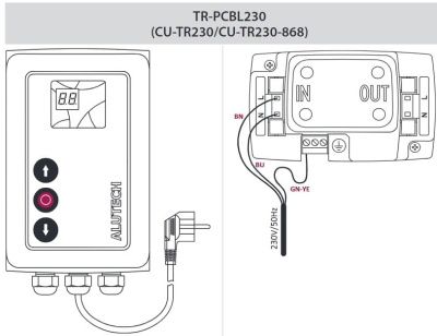 Силовой кабель 230В с вилкой TR-PCBL230  ALUTECH фотография