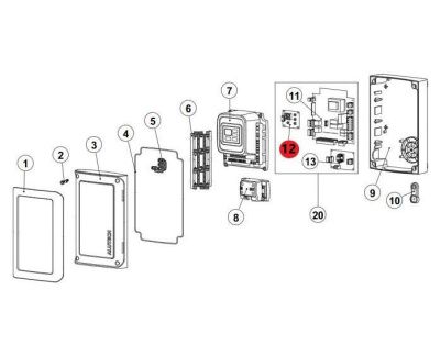 ALUTECH CUAM.12-C: Плата управления для блока управления приводом распашных ворот CU-AM фотография
