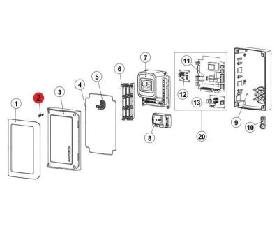 ALUTECH CUTR400.02-A: Винт для блоков управления CU-AM/CU-TR230/CU-TR400/CU-BV фотография